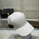 Gucci Original GG Canvas Baseball Hat With Web White GG Hat
