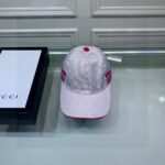 Gucci Original GG Canvas Baseball Hat With Web White GG Hat
