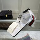 Gucci Original GG Canvas Baseball Hat With Web White GG Hat