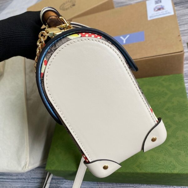 1:1 Replica Gucci Padlock GG Small amboo Strawberry Shoulder Bag Beige For Women, Women's Bags 9.5in/24cm GG