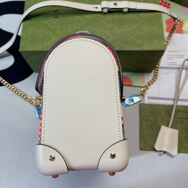 1:1 Replica Gucci Padlock GG Small amboo Strawberry Shoulder Bag Beige For Women, Women's Bags 9.5in/24cm GG