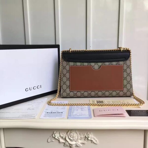 1:1 Replica Gucci Padlock Medium GG Shoulder Bag Beige/Ebony Supreme Canvas For Women, Women's Handbags, Crossbody Bags 12in/30cm GG 409486