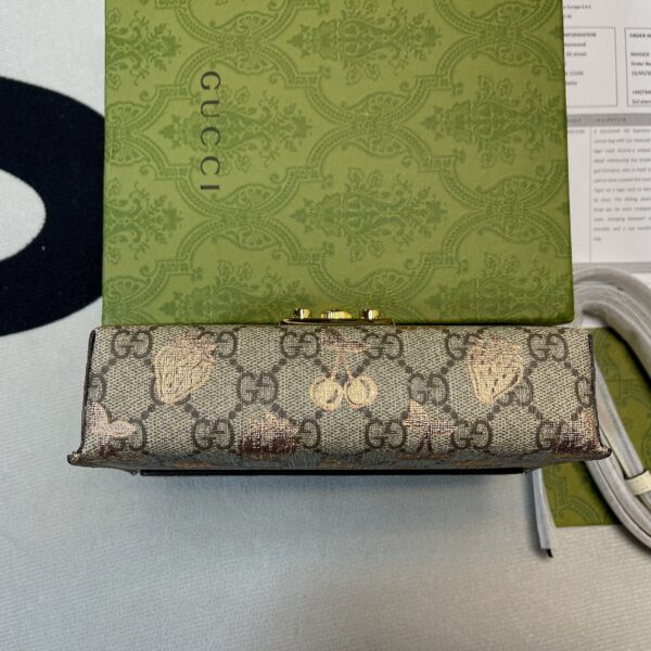1:1 Replica Gucci Padlock Mini Bag Beige For Women, Women's Bags 7in/18cm GG