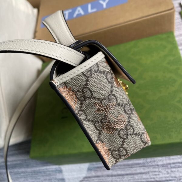 1:1 Replica Gucci Padlock Mini Bag Beige For Women, Women's Bags 7in/18cm GG