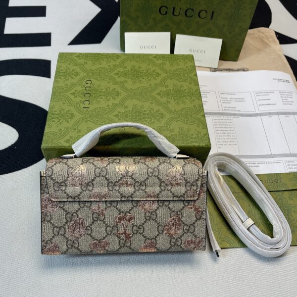 1:1 Replica Gucci Padlock Mini Bag Beige For Women, Women's Bags 7in/18cm GG