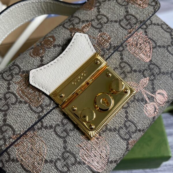 1:1 Replica Gucci Padlock Mini Bag Beige For Women, Women's Bags 7in/18cm GG