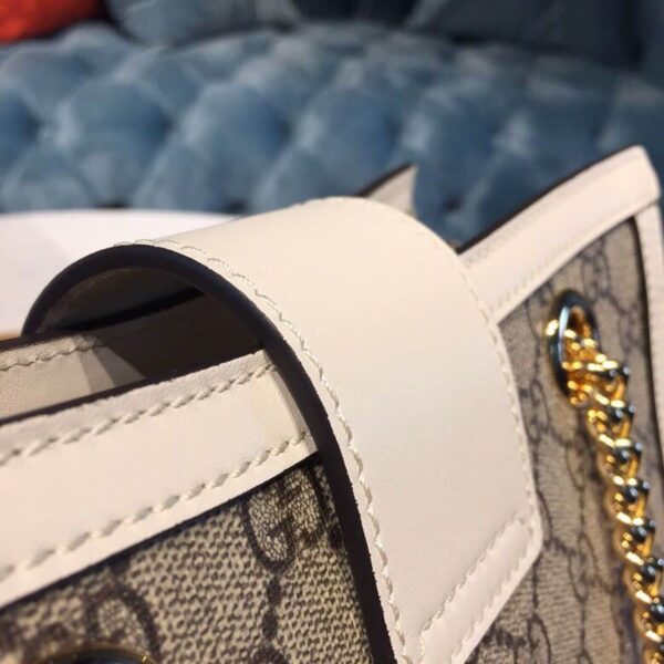 1:1 Replica Gucci Padlock Small GG Shoulder Bag A Material With Low Environmental Impact With White For Women 10in/26cm GG 498156 KHNKG 9761