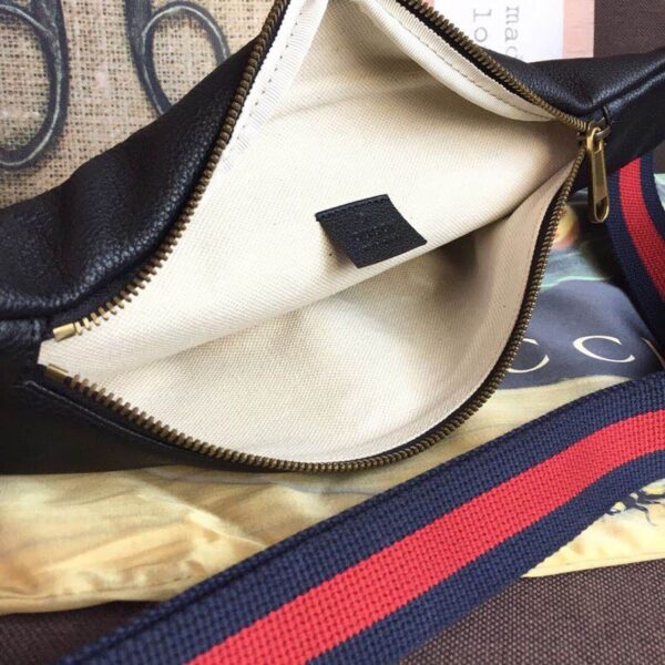 1:1 Replica Gucci Print Waist Belt Bag Black For Women And Men 15in/39cm GG 530412