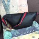1:1 Replica Gucci Print Waist Belt Bag Black For Women And Men 15in/39cm GG 530412