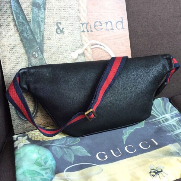 1:1 Replica Gucci Print Waist Belt Bag Black For Women And Men 15in/39cm GG 530412