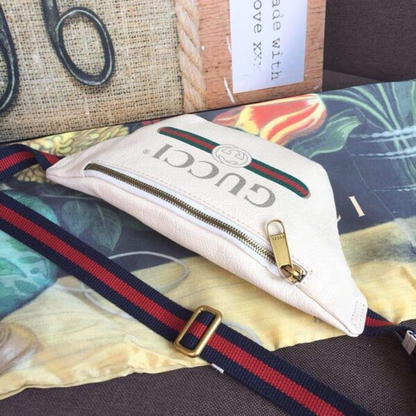 1:1 Replica Gucci Print Waist Belt Bag White For Women And Men 11in/27cm GG 527792