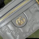 1:1 Replica Gucci Quilted GG Mini Handbag Gray For Women, Women's Bags 6.3in/16cm GG 723770 UM8IG 1275