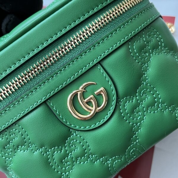 1:1 Replica Gucci Quilted GG Mini Handbag Green For Women, Women's Bags 6.3in/16cm GG 723770 UM8IG 3219