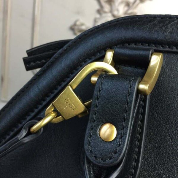 1:1 Replica Gucci Re(Belle) Large Top Handle Bag Black For Women 15.75in/40cm GG