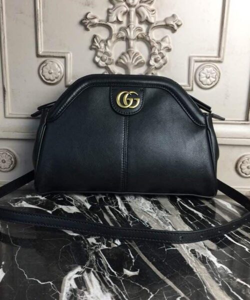 1:1 Replica Gucci RE(BELLE) Medium Top Handle Bag Black For Women 10.7in/27cm GG