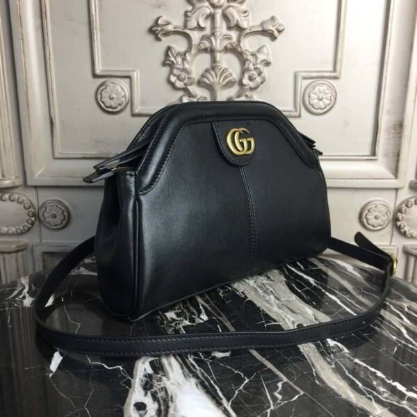 1:1 Replica Gucci RE(BELLE) Medium Top Handle Bag Black For Women 10.7in/27cm GG