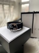 1:1 Replica Gucci Reversible Gucci Signature Belt Black GG, Women Belt ‎473030 CWCWN 1070