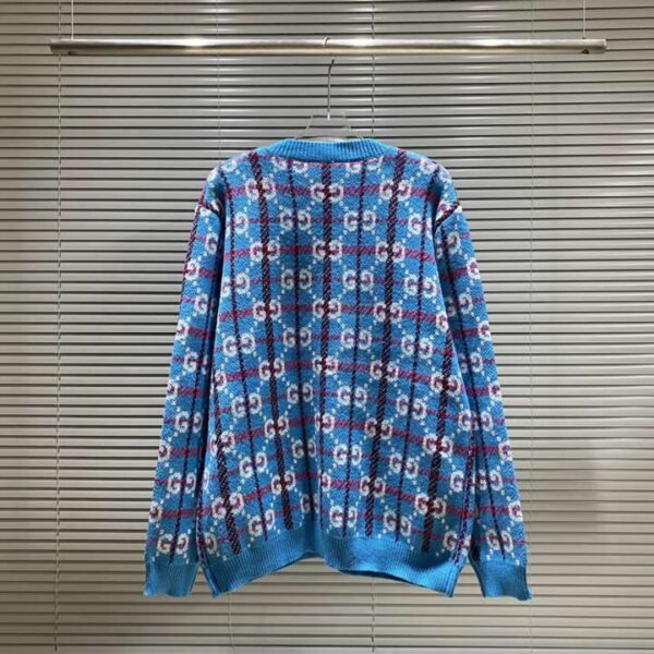 Gucci Rivets Cardigan Blue For Men