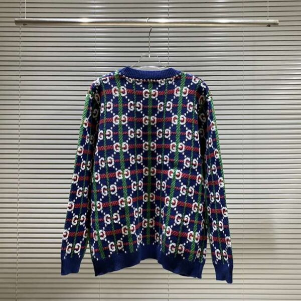 Gucci Rivets Cardigan Navy Blue For Men