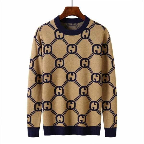 Gucci Round Neck Sweatshirt Brown For Men