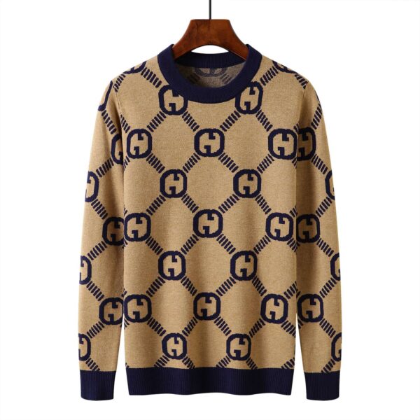 Gucci Round Neck Sweatshirt Brown For Men