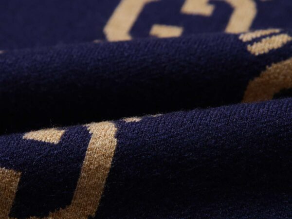 Gucci Round Neck Sweatshirt Navy Blue For Men
