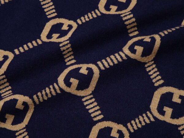 Gucci Round Neck Sweatshirt Navy Blue For Men