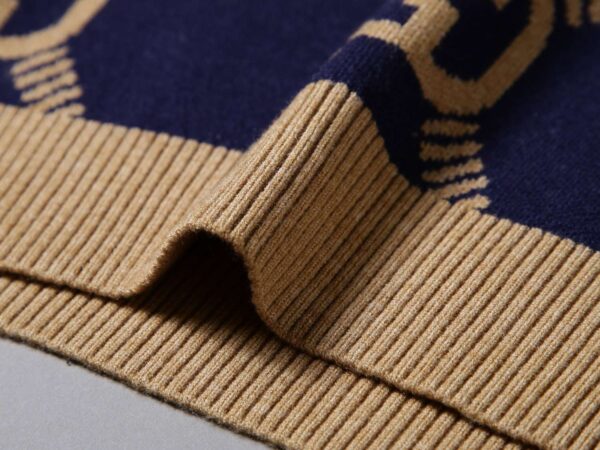 Gucci Round Neck Sweatshirt Navy Blue For Men