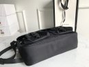 1:1 Replica Gucci Shoulder Bag Nylon Shima Black GG Embossed For Men 13.8in/35cm GG
