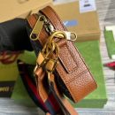1:1 Replica Gucci Shoulder Bag With Interlocking G Blue And Ivory GG Denim Jacquard For Women  9.6in/24.5cm GG