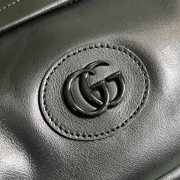 1:1 Replica Gucci Shoulder Tonal Double G Bag Green Khaki/Black For Men 23.3cm/9.2in 725696 AABDH 3353