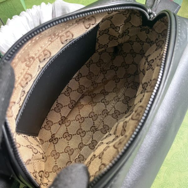 1:1 Replica Gucci Shoulder Tonal Double G Bag Green Khaki/Black For Men 23.3cm/9.2in 725696 AABDH 3353