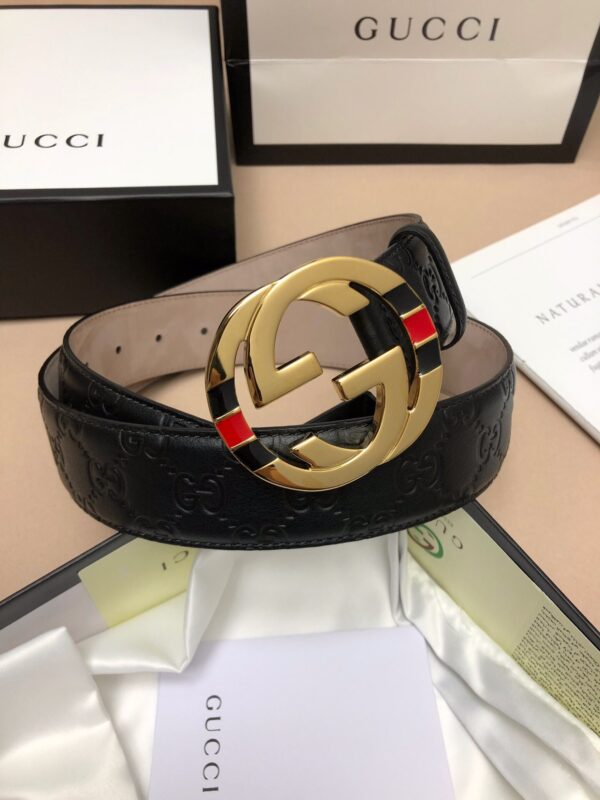 1:1 Replica Gucci Signature Belt Black For Women, Women Belt 370543 CWC1G 1000