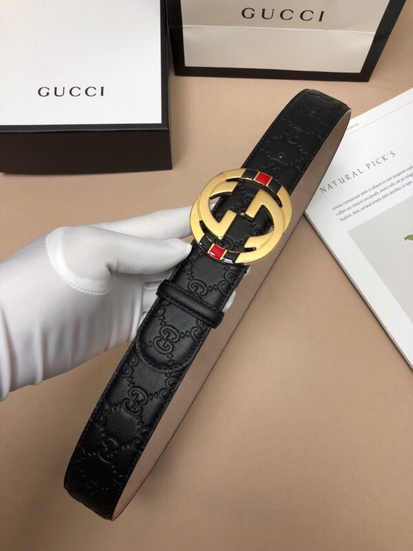 1:1 Replica Gucci Signature Belt Black For Women, Women Belt 370543 CWC1G 1000