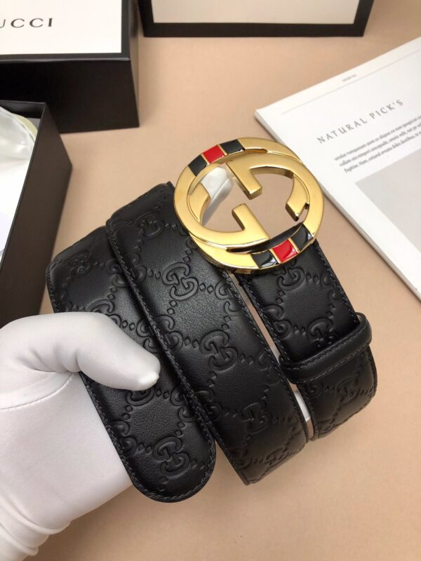 1:1 Replica Gucci Signature Belt Black For Women, Women Belt 370543 CWC1G 1000