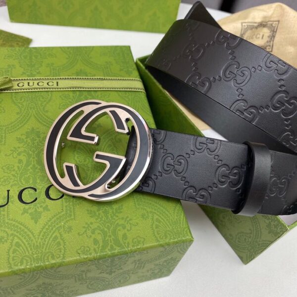 1:1 Replica Gucci Signature Belt Black For Women, Women Belt