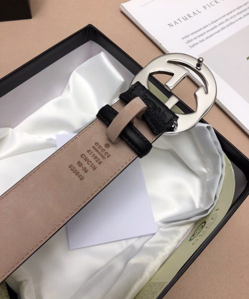 1:1 Replica Gucci Signature Belt Black For Women, Women Belt 411924 CWC1N 1000