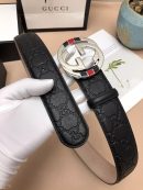 1:1 Replica Gucci Signature Belt Black For Women, Women Belt 411924 CWC1N 1000