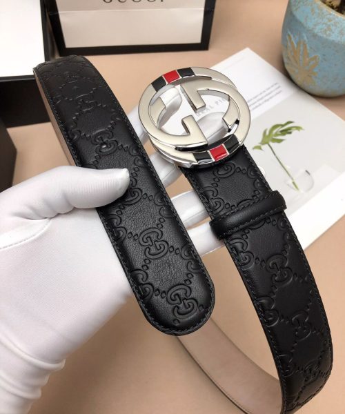 1:1 Replica Gucci Signature Belt Black For Women, Women Belt 411924 CWC1N 1000
