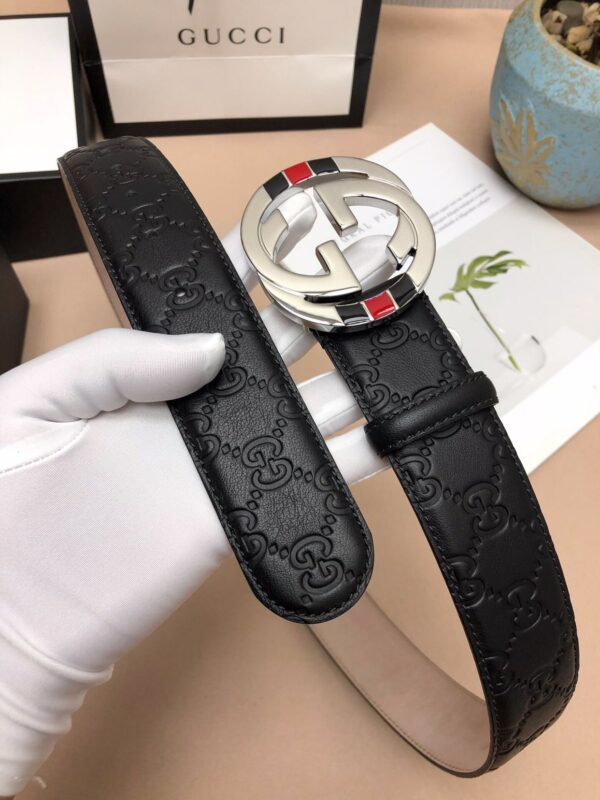 1:1 Replica Gucci Signature Belt Black For Women, Women Belt 411924 CWC1N 1000