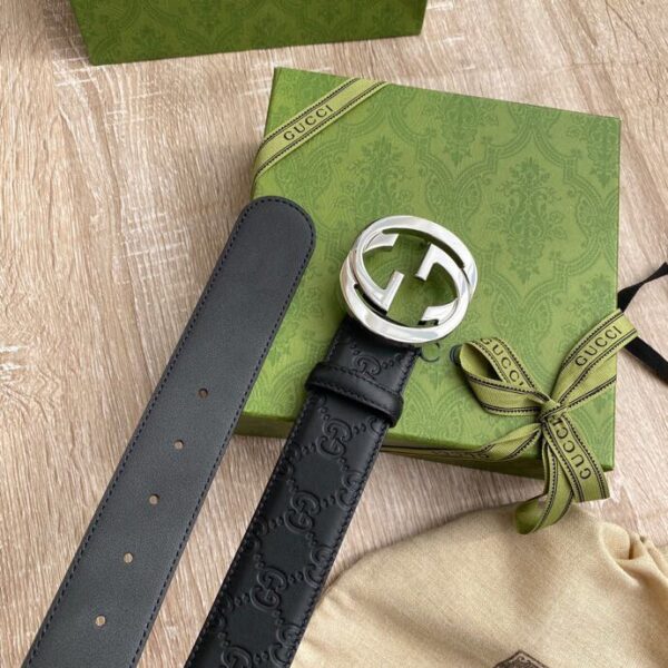 1:1 Replica Gucci Signature  Belt Black For Women, Women Belt 411924 CWC1N 1000