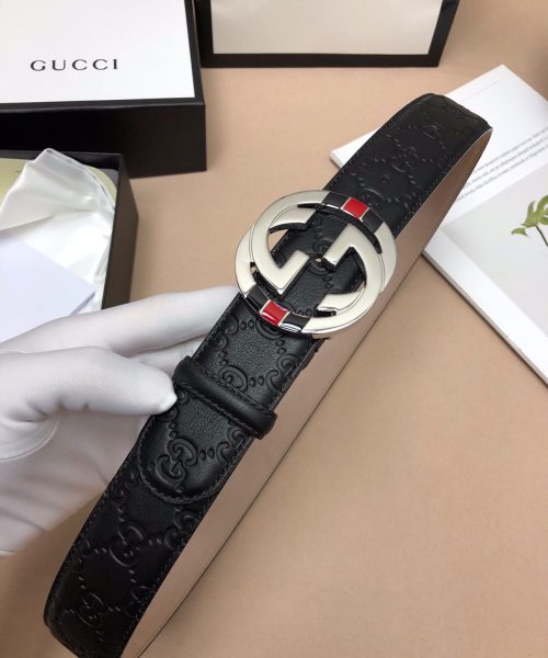 1:1 Replica Gucci Signature Belt Black For Women, Women Belt 411924 CWC1N 1000