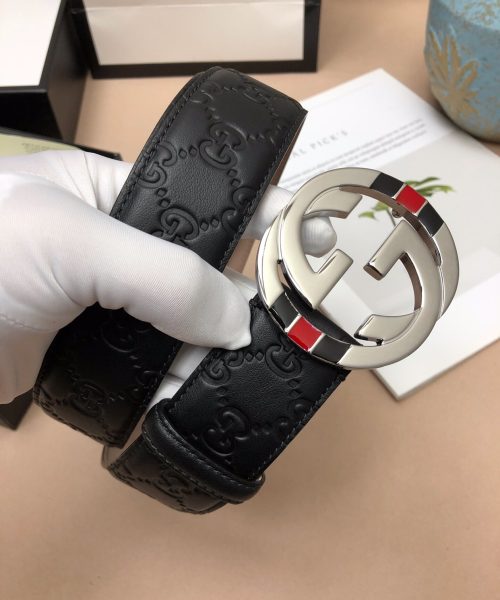 1:1 Replica Gucci Signature Belt Black For Women, Women Belt 411924 CWC1N 1000