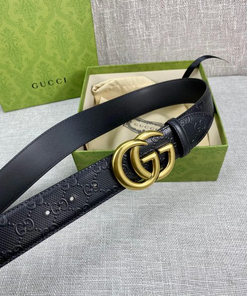 1:1 Replica Gucci Signature Belt Black For Women, Women Belt