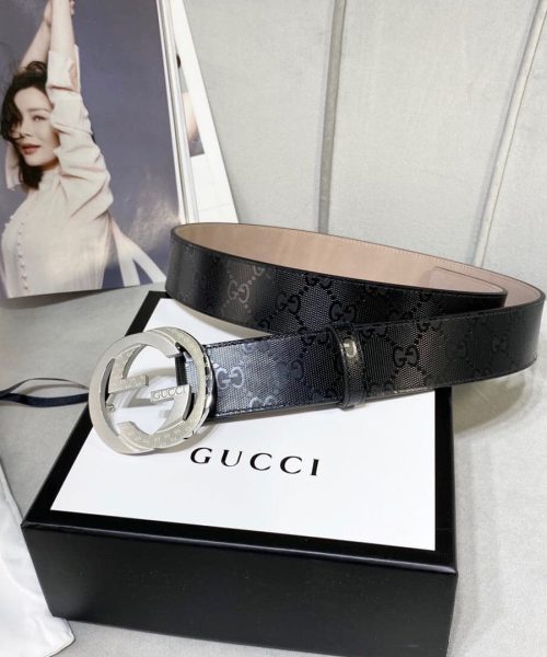 1:1 Replica Gucci Signature Belt Black For Women, Women Belt