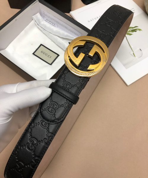 1:1 Replica Gucci Signature Belt Black For Women, Women Belt