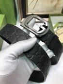 1:1 Replica Gucci Signature Belt Black For Women, Women Belt