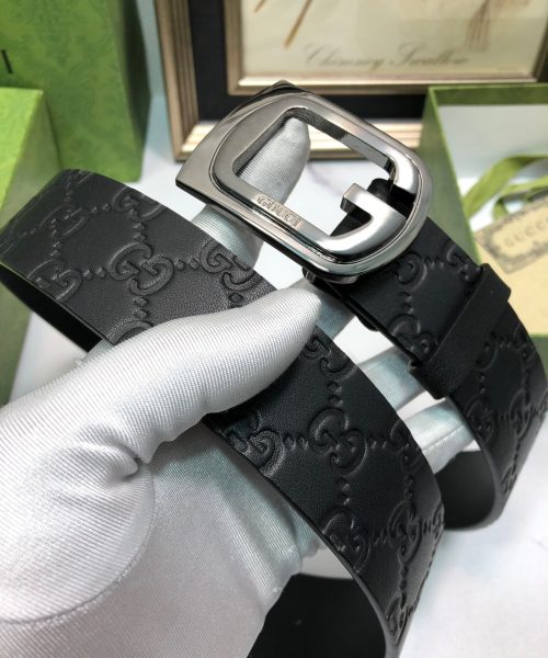 1:1 Replica Gucci Signature Belt Black For Women, Women Belt