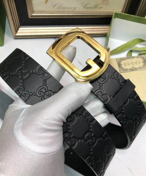 1:1 Replica Gucci Signature Belt Black For Women, Women Belt