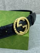 1:1 Replica Gucci Signature Belt Black For Women, Women Belt
